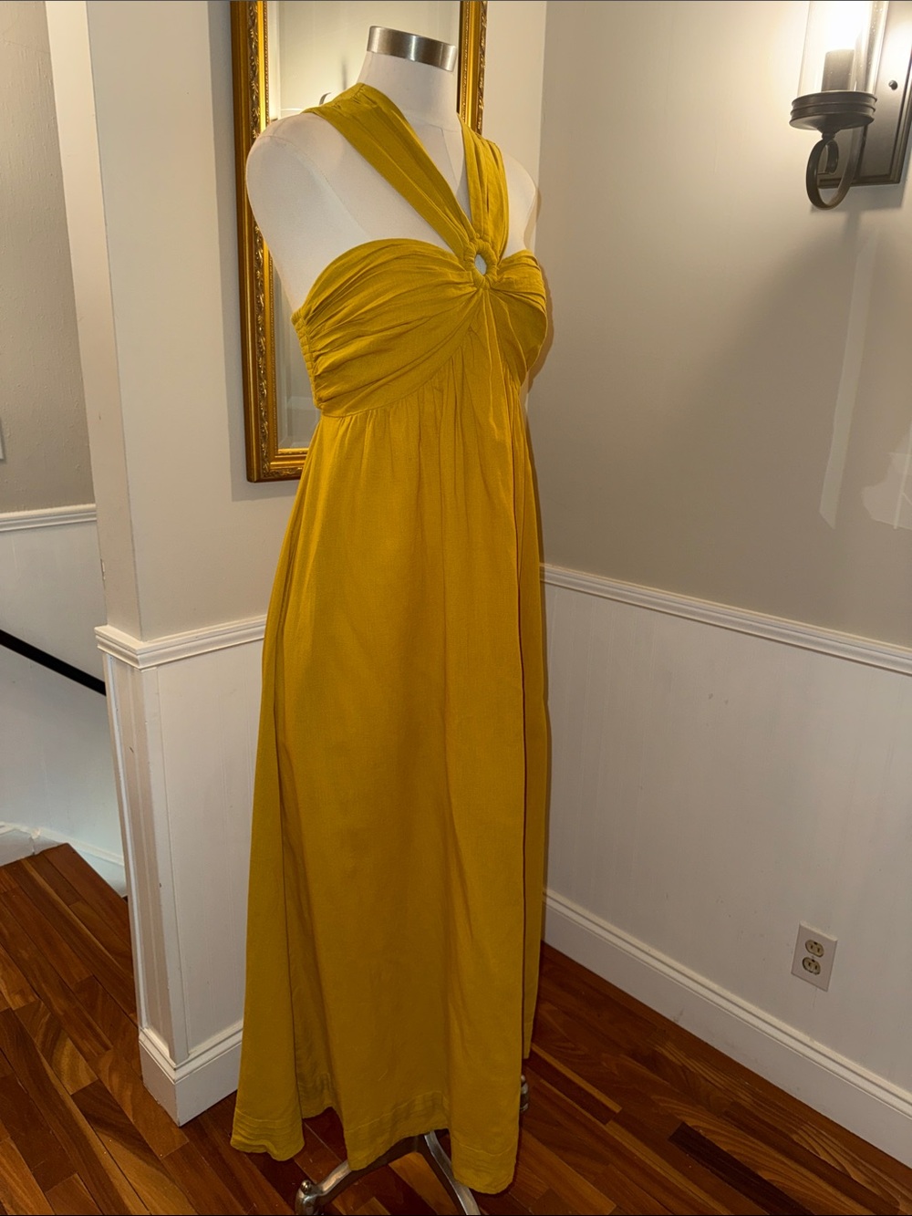 Cleobella Mustard Halter Maxi Dress - Picture 8 of 12